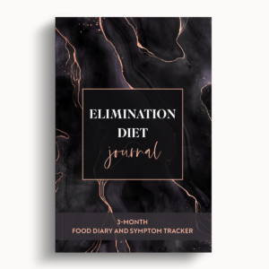 Elimination Diet Journal – Black Marble – 6″x9″