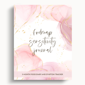 FODMAP Sensitivity Journal – Pink Marble – 8.5″x11″