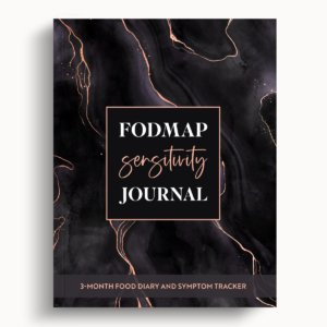 FODMAP Sensitivity Journal – Black Marble – 8.5″x11″