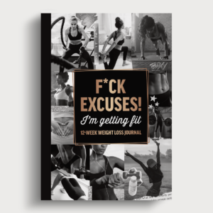 F*ck Excuses! Weight Loss Journal – Black – 7″x10″