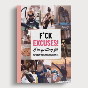 F*ck Excuses! Weight Loss Journal – Pink – 7″x10″