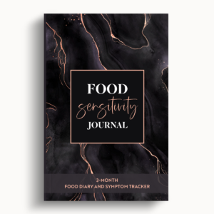 Food Sensitivity Journal – Black Marble – 6″x9″