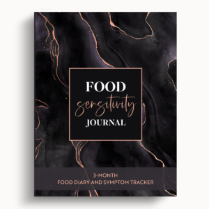 Food Sensitivity Journal – Black Marble – 8.5″x11″