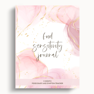 Food Sensitivity Journal – Pink Marble – 8.5″x11″