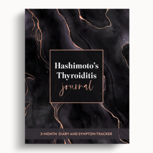 Hashimoto’s Thyroiditis Journal – Black Marble – 8.5″x11″