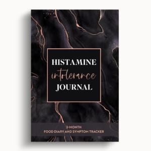 Histamine Intolerance Journal – Black Marble – 6″x9″