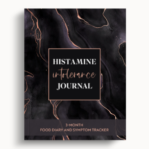 Histamine Intolerance Journal – Black Marble – 8.5″x11″