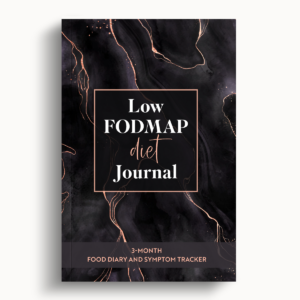 Low-FODMAP Diet Journal – Black Marble – 6″x9″